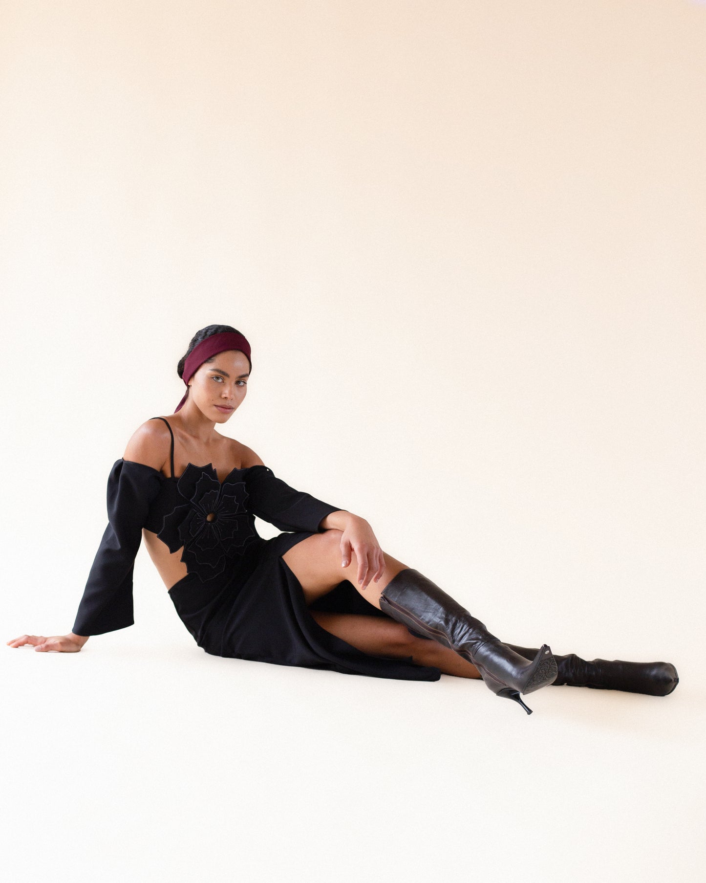 Hortensia black dress