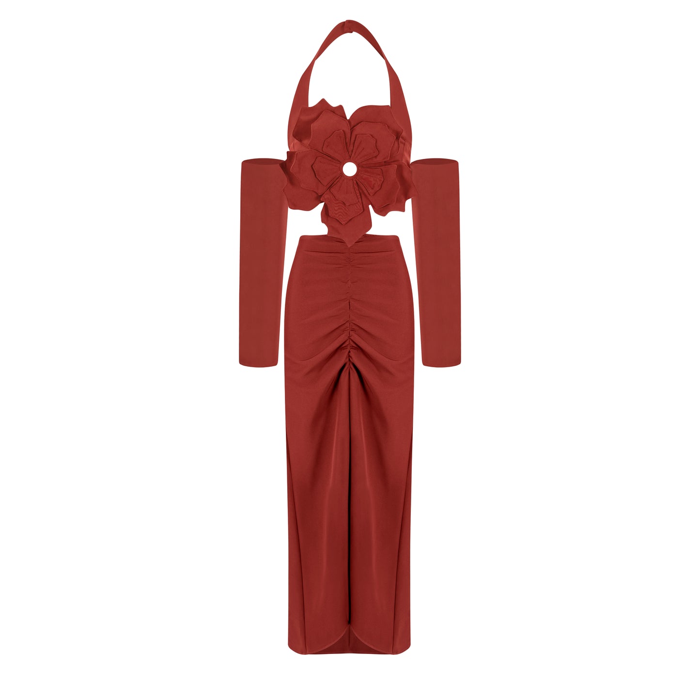 Hortensia dress red wine