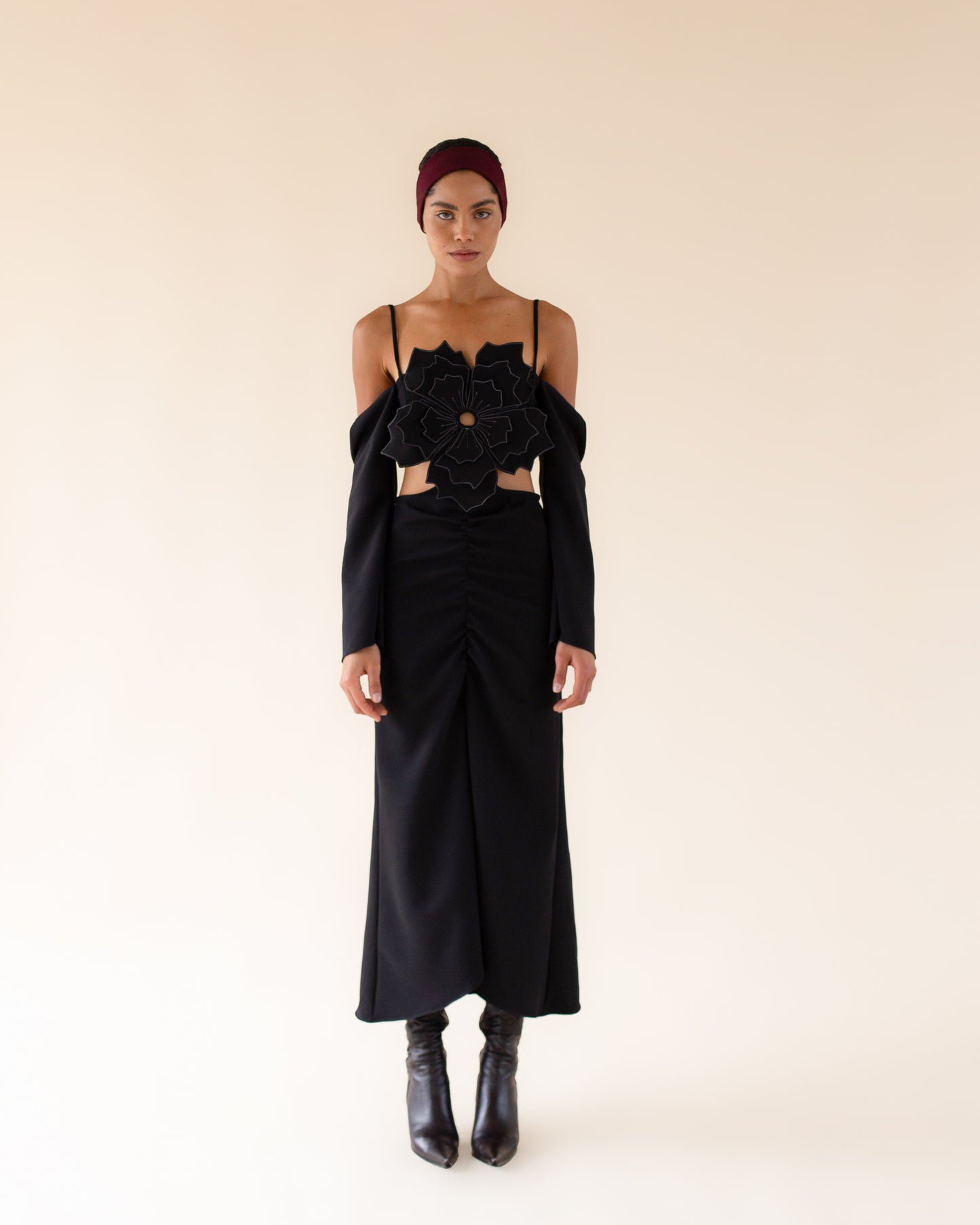 Hortensia black dress