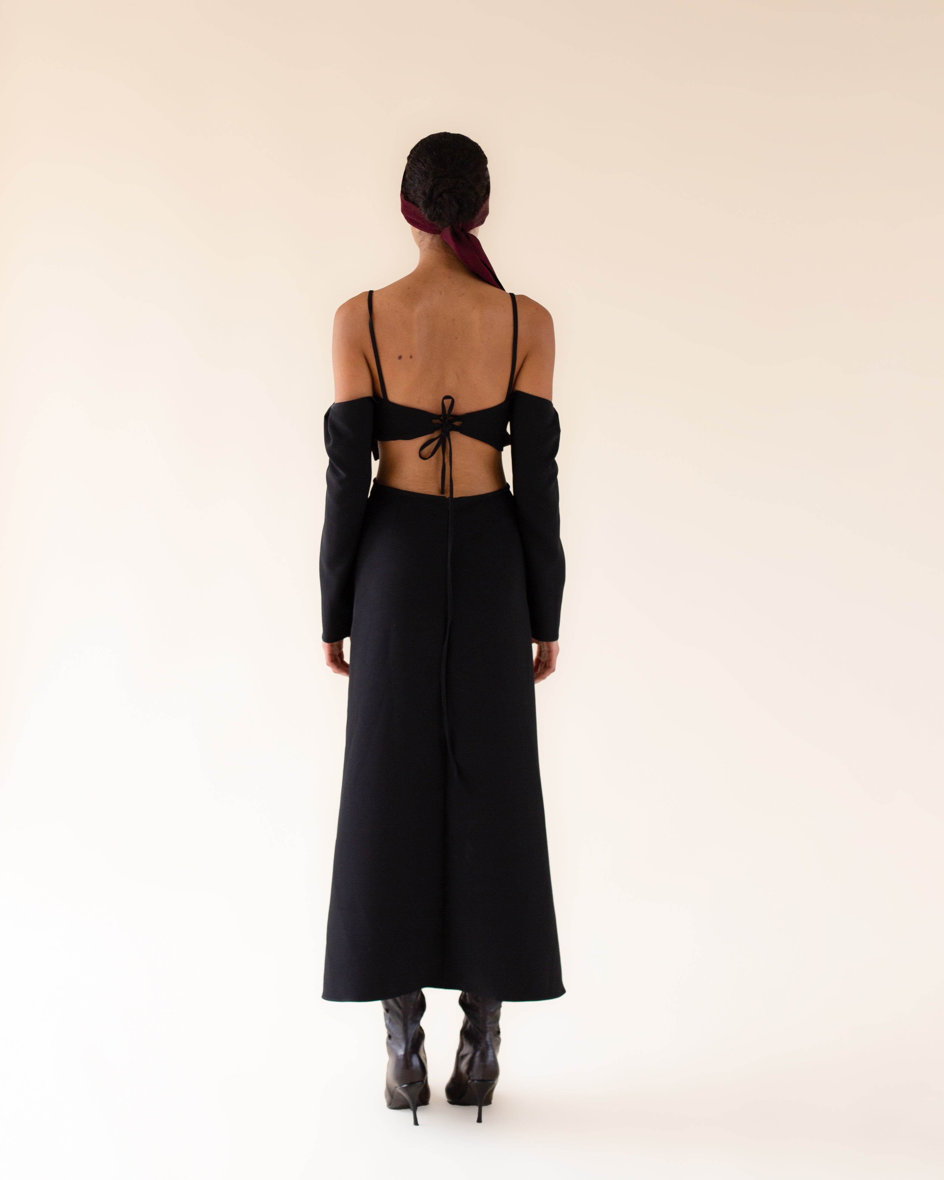 Hortensia black dress