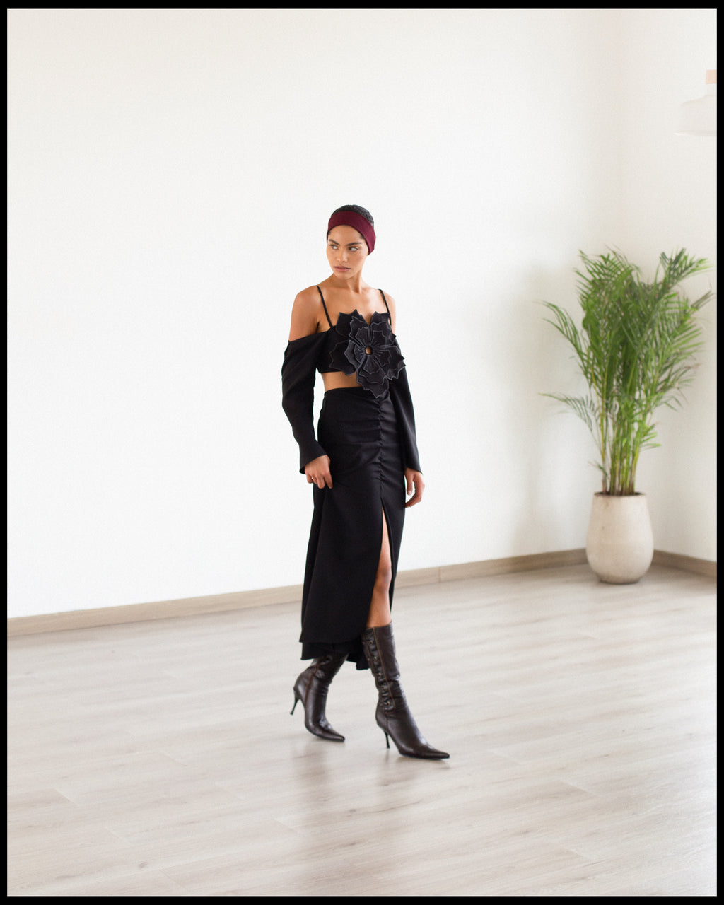 Hortensia black dress