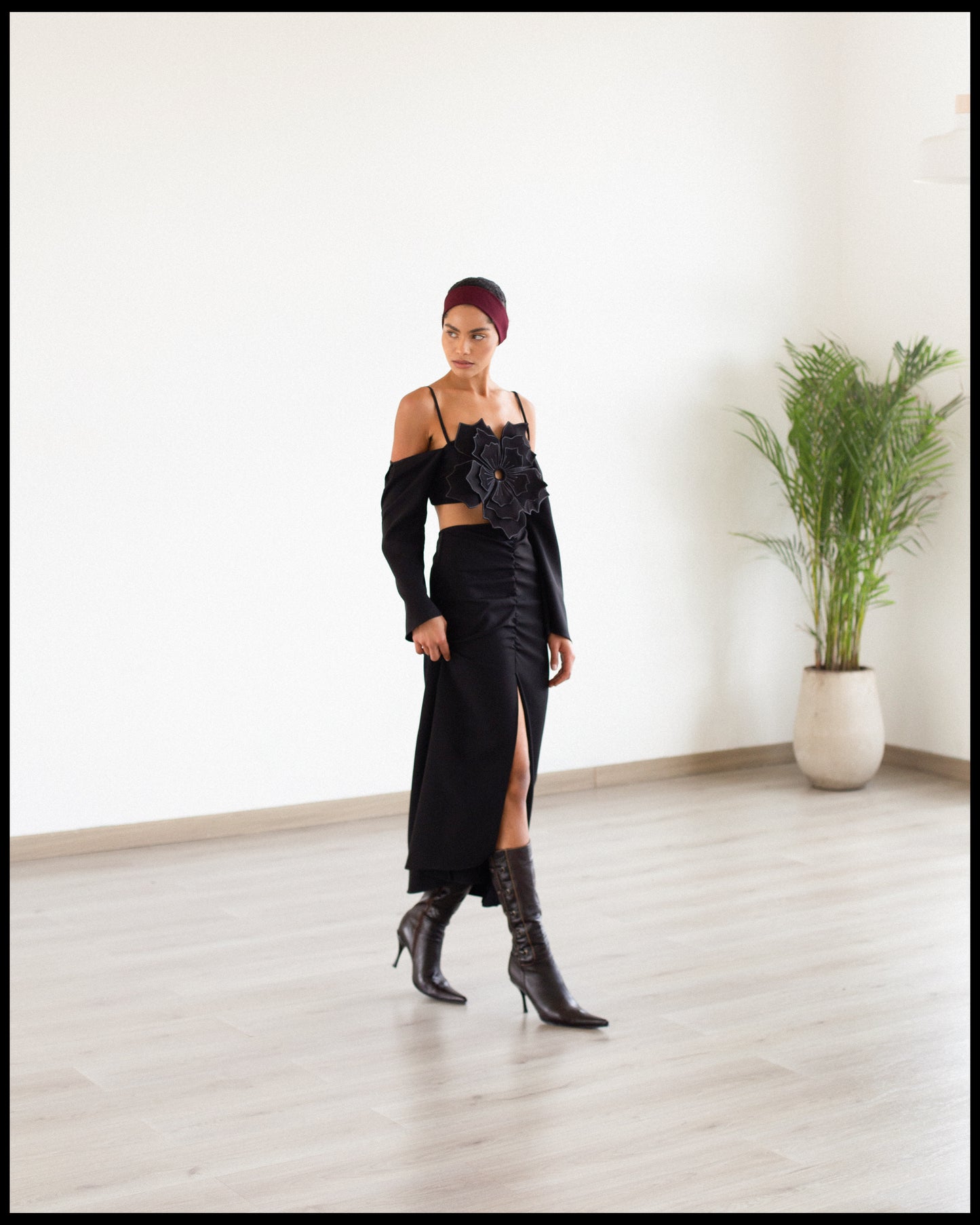 Hortensia black dress