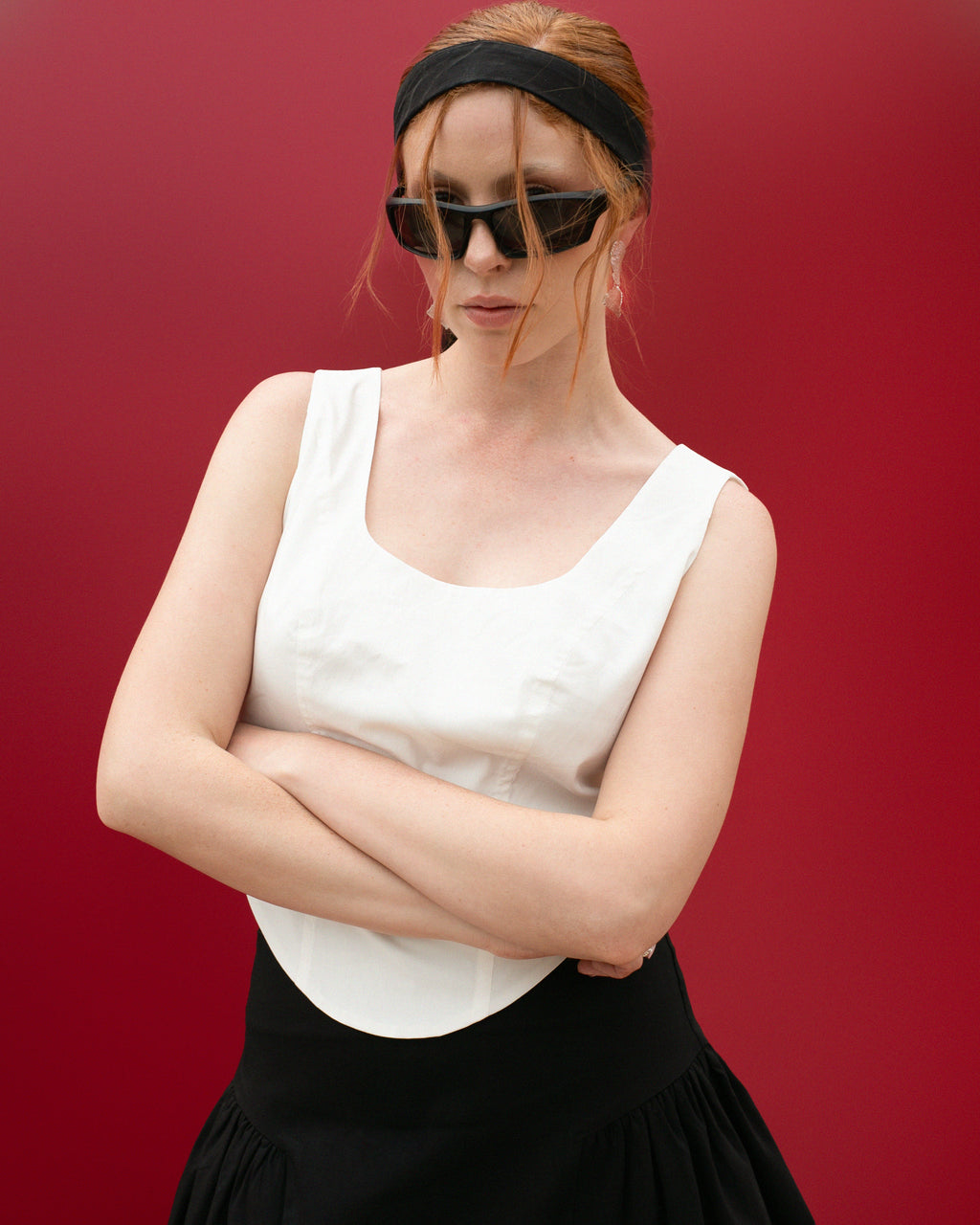 White corset begonia